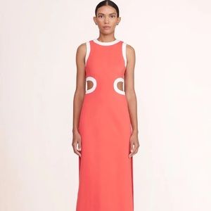 Staud Dolce Dress in Hibiscus - XS
